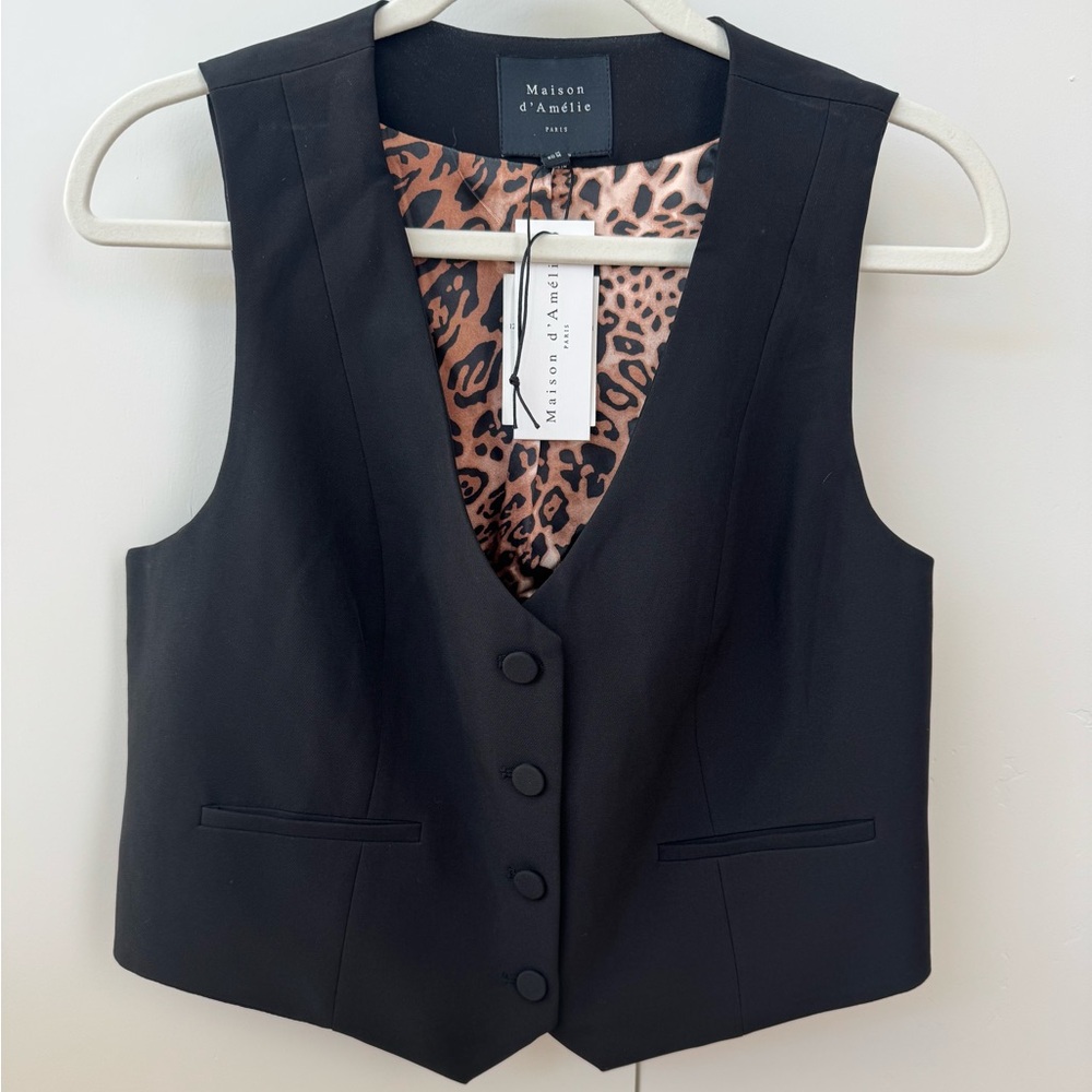 NWT Black Women's Vest